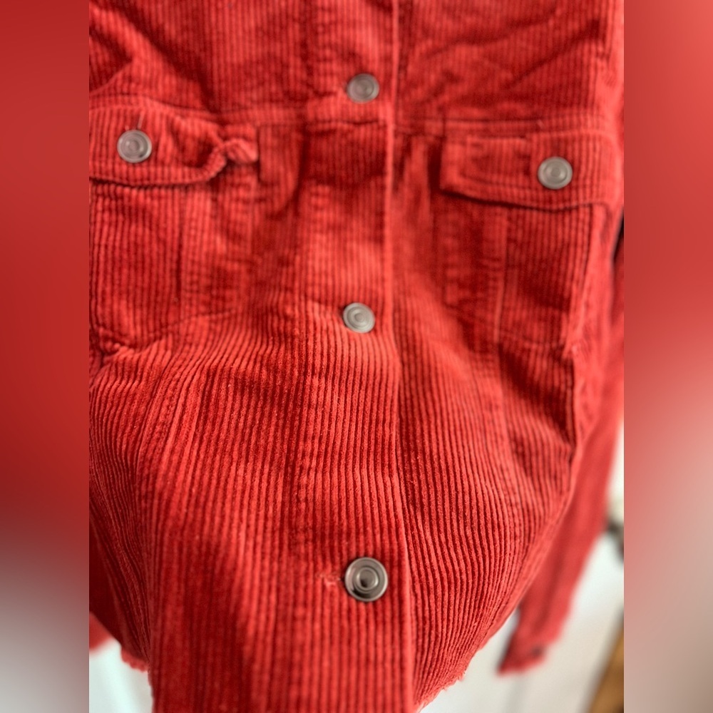 Boutique brand corduroy cropped jacket size L - Picture 2 of 6